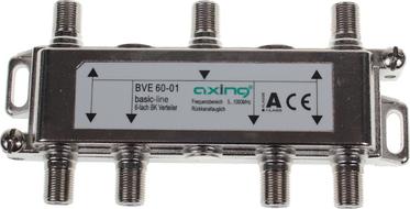 Ndarës antene Axing BVE 60-01, 6 dalje, 5-1006 MHz, i argjendtë