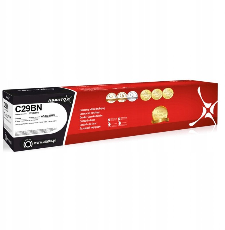 Toneri Asarto AS-CC29BN, zëvendësues për Canon C29BN 2790B002, 36000 faqe, i zi