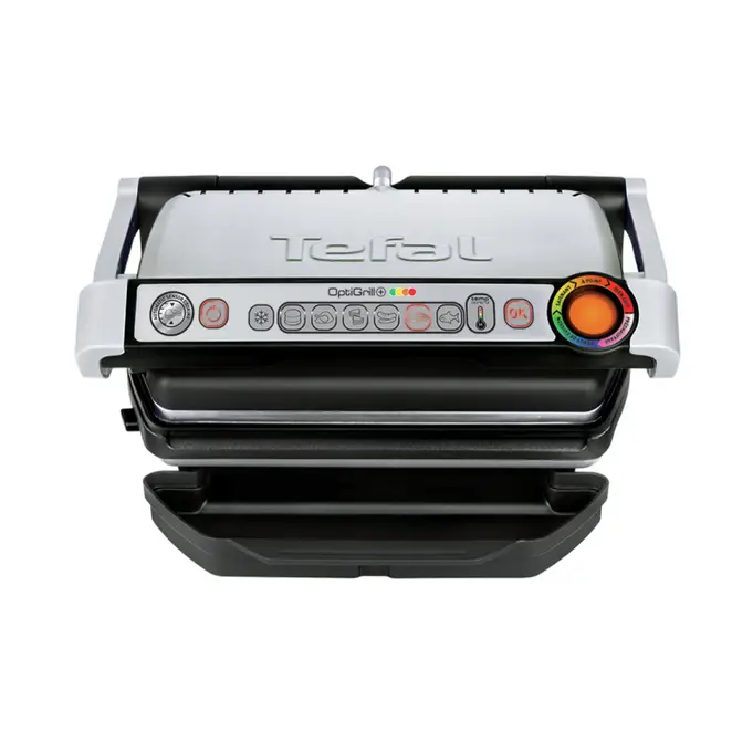 Grill elektrik Tefal OptiGrill+ Inox GC712D34]