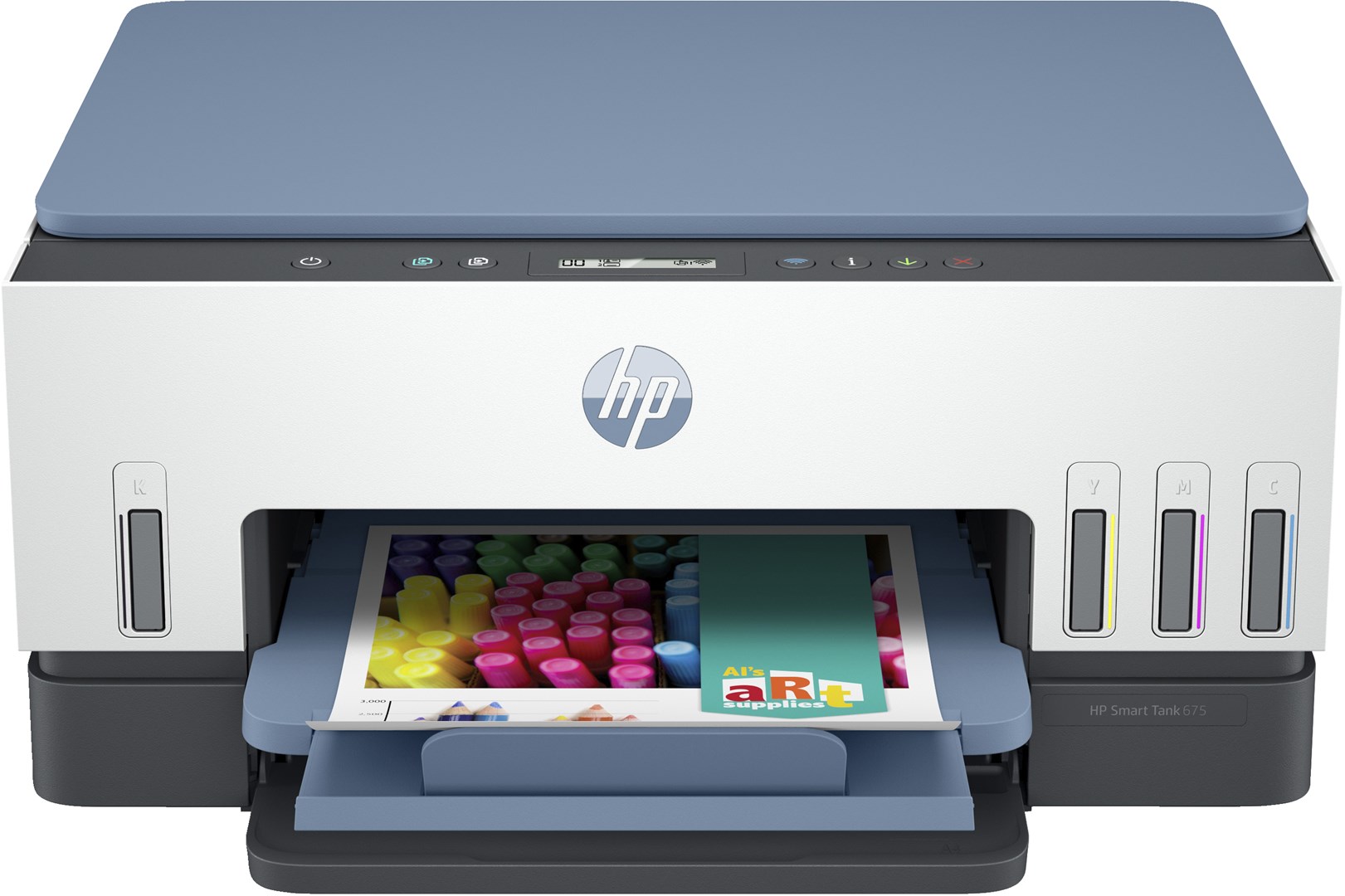 Printer multifunksional HP Smart Tank 675, Inkjet termal, i kaltër