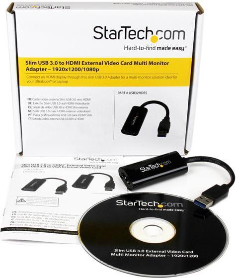 Përshtatës StarTech USB - HDMI USB, e zezë