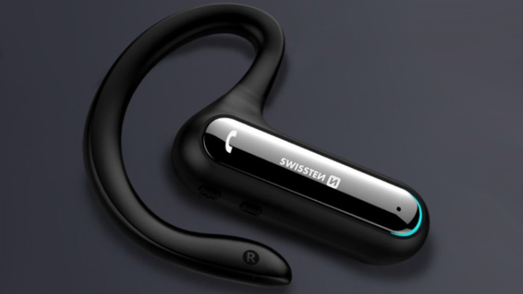 Kufje Bluetooth Swissten Dock Earpiece, me qëndrim magnetik, e zezë