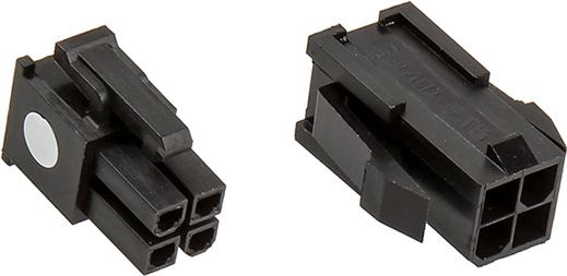 Adapter kabllo CableMod ATX EPS 4 pin, zgjatues, i zi