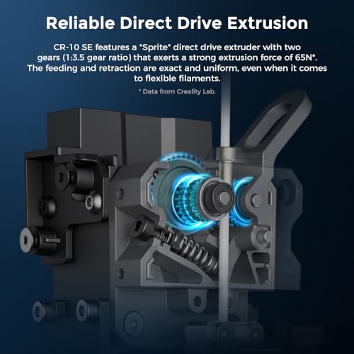 Printer 3D Creality CR-10 SE, shpejtësi 600mm/s, hotend 300°C, i zi