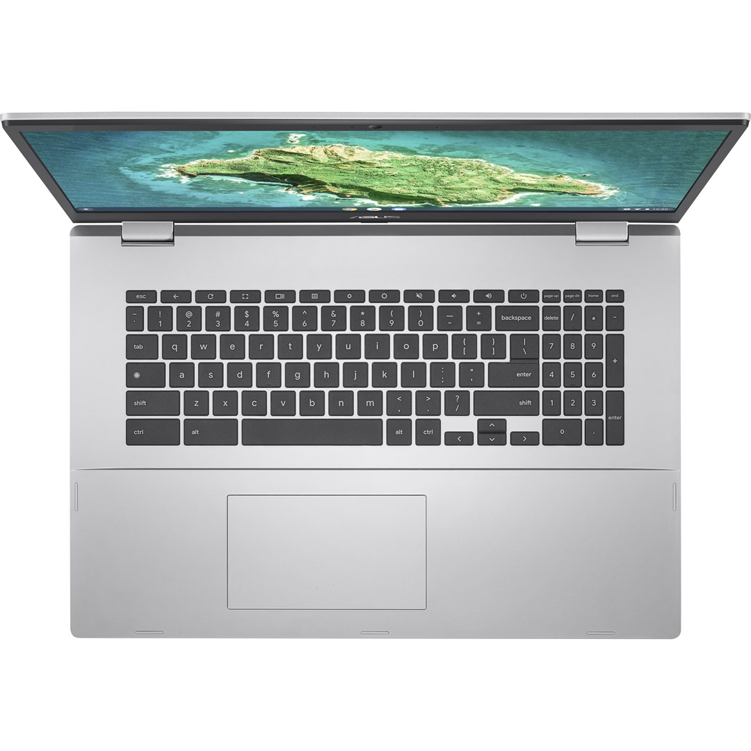 Laptop ASUS Chromebook CX1700CKA-WS44F, 17.3", Celeron N4500, 4GB RAM, 64GB eMMC, i argjendtë