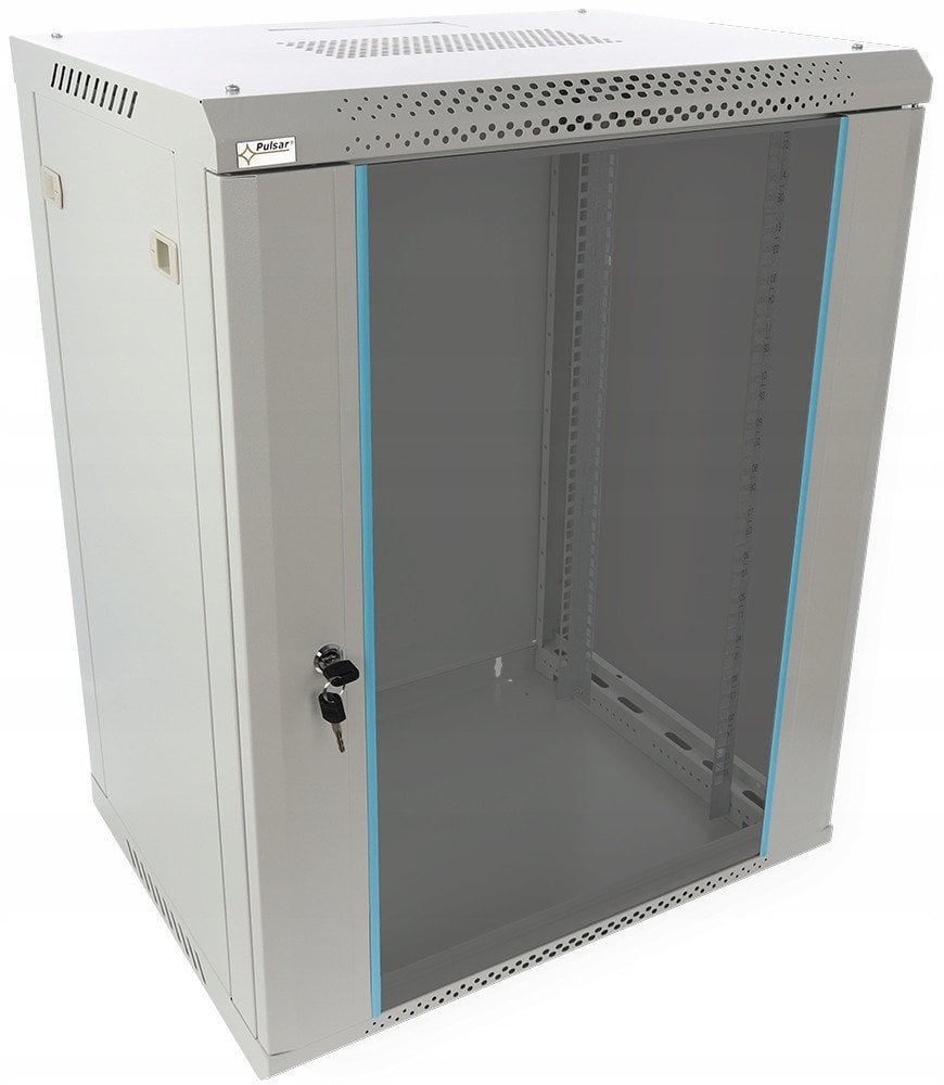 Kabinet RACK për mur RWA1864-G, 18U 19", 600x450 mm, gri