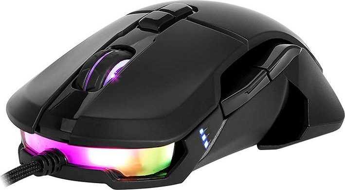 Maus gaming Delux M629BU, 16000 DPI, RGB, i zi