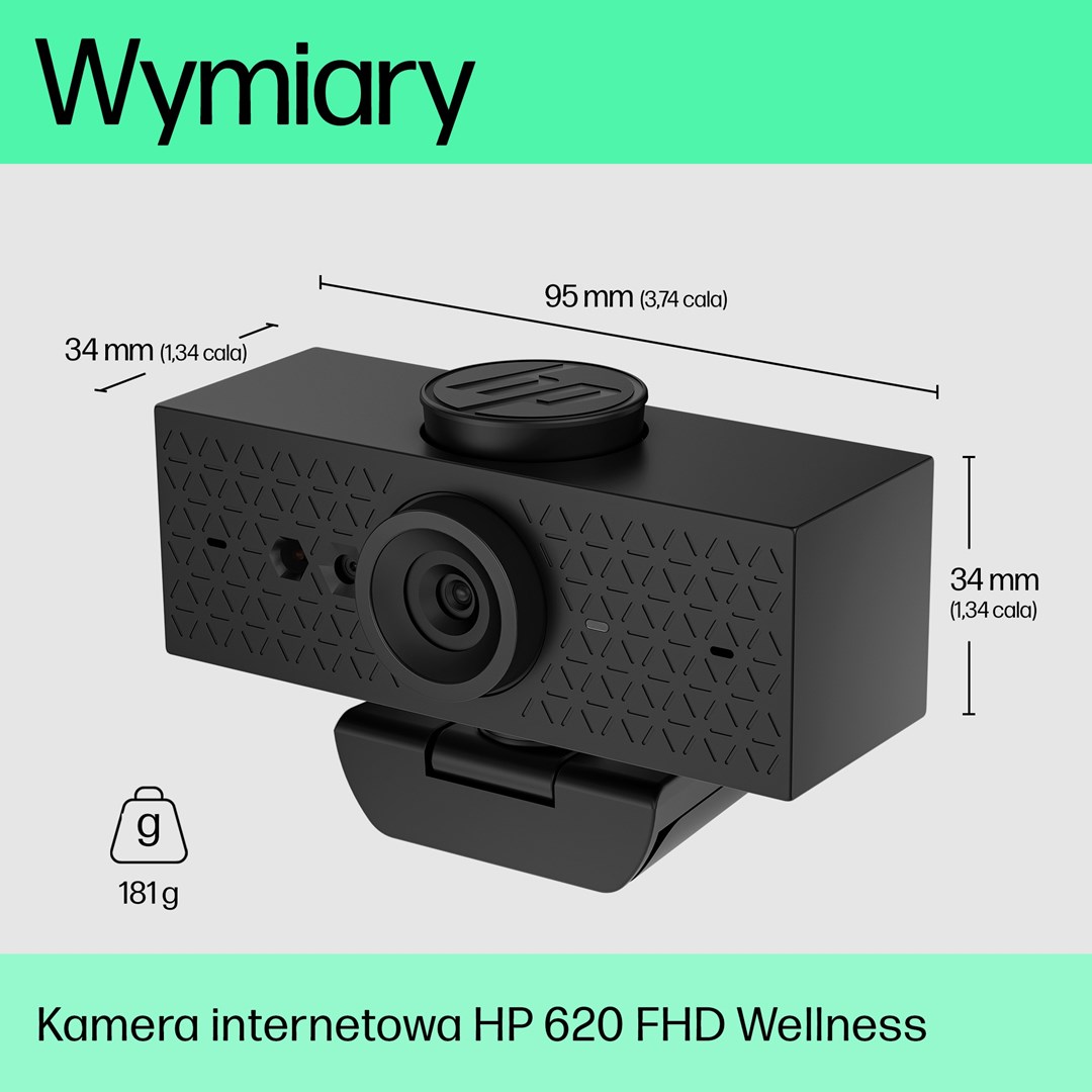 Kamerë web HP 620, 1080p, USB, e zezë