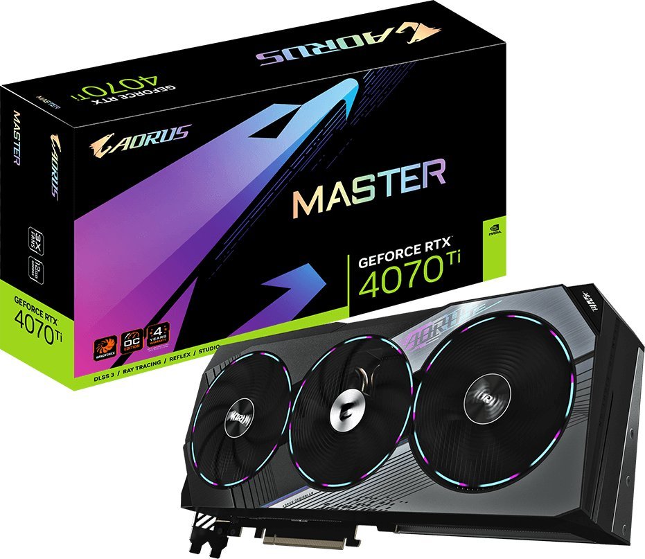 Kartelë grafike Gigabyte Aorus GeForce RTX 4070 Ti Master, 12GB GDDR6X