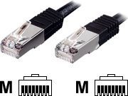 Kabllo rrjeti EQUIP Patchcord C5e, SF/UTP (705910), e zezë, 1 m