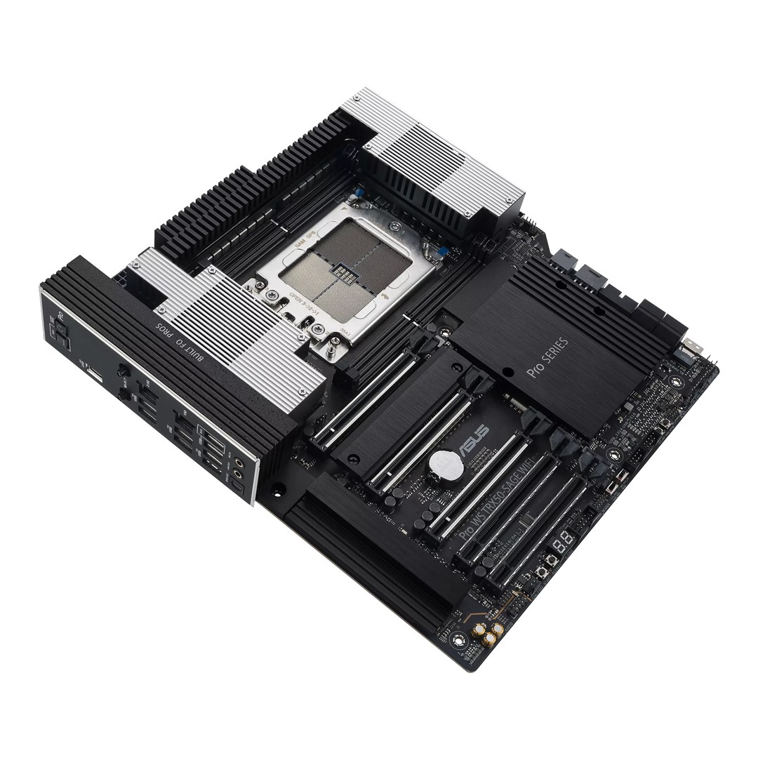 Pllakë amë Asus PRO WS TRX50-SAGE WIFI, DDR5, WiFi 7, e zezë