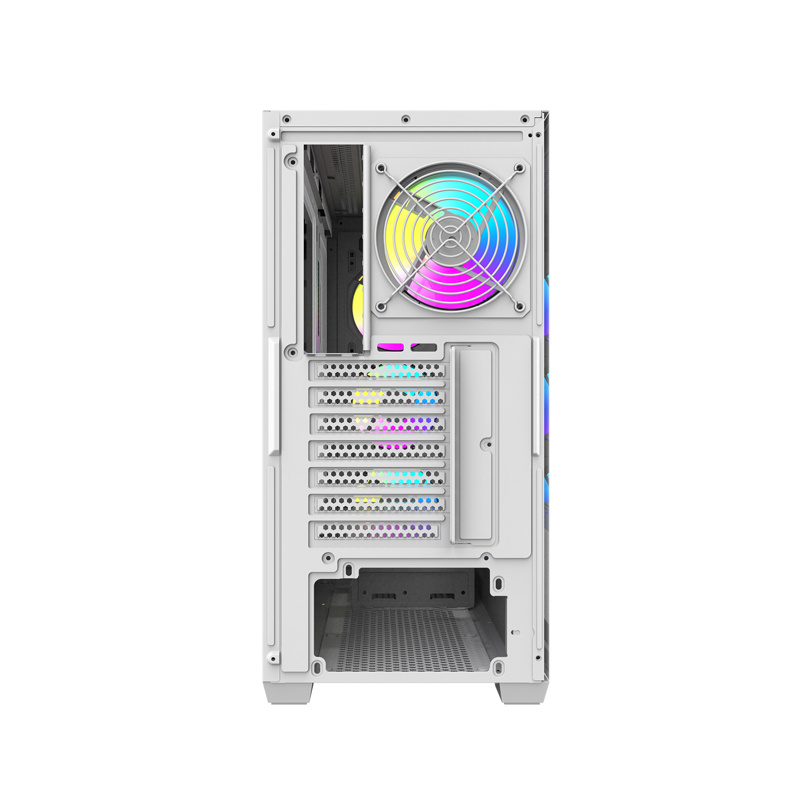 Kuti kompjuteri Darkflash DS900WS, ATX, 4 ventilatorë ARGB, e bardhë