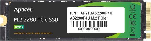 Disk SSD Apacer AS2280P4U, 1TB, M.2 2280 PCI-E x4 Gen3 NVMe
