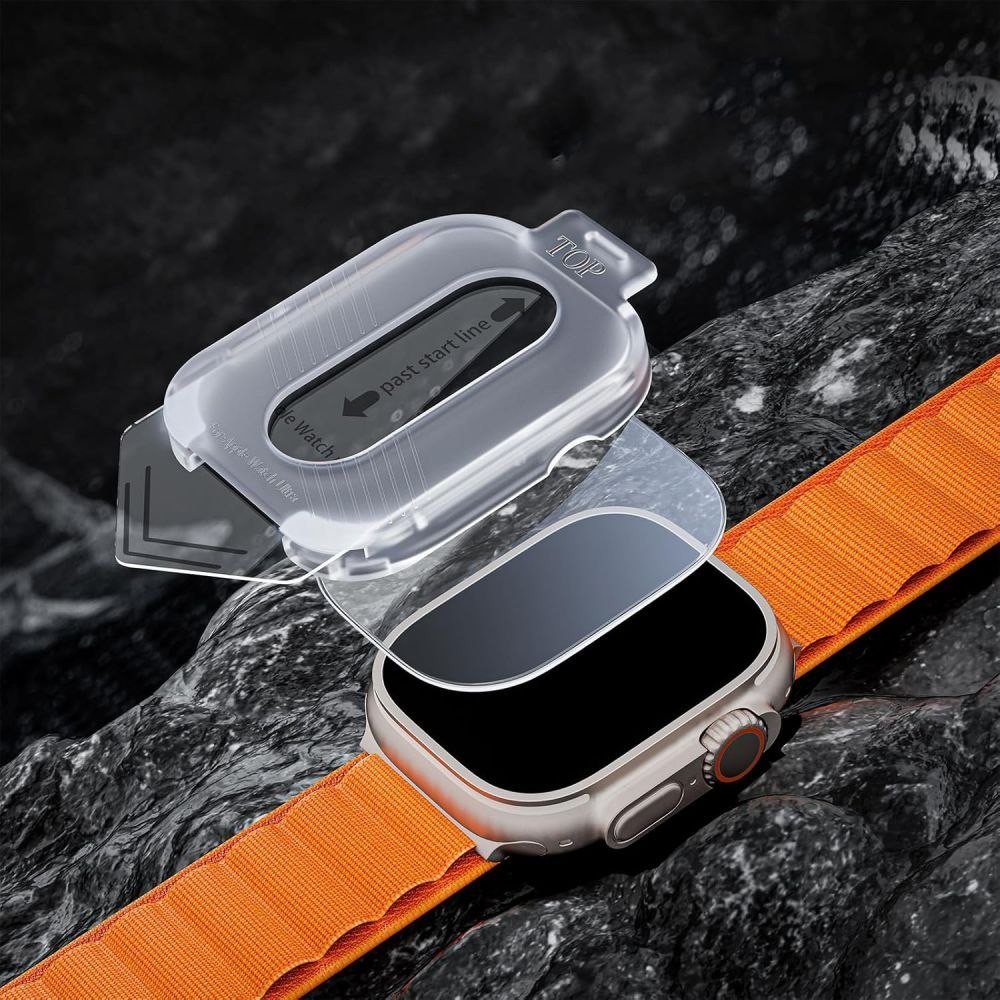 Xham mbrojtës Tech-Protect Easy Set+ për Apple Watch Ultra 1/2 49mm, set 2 copë, transparent