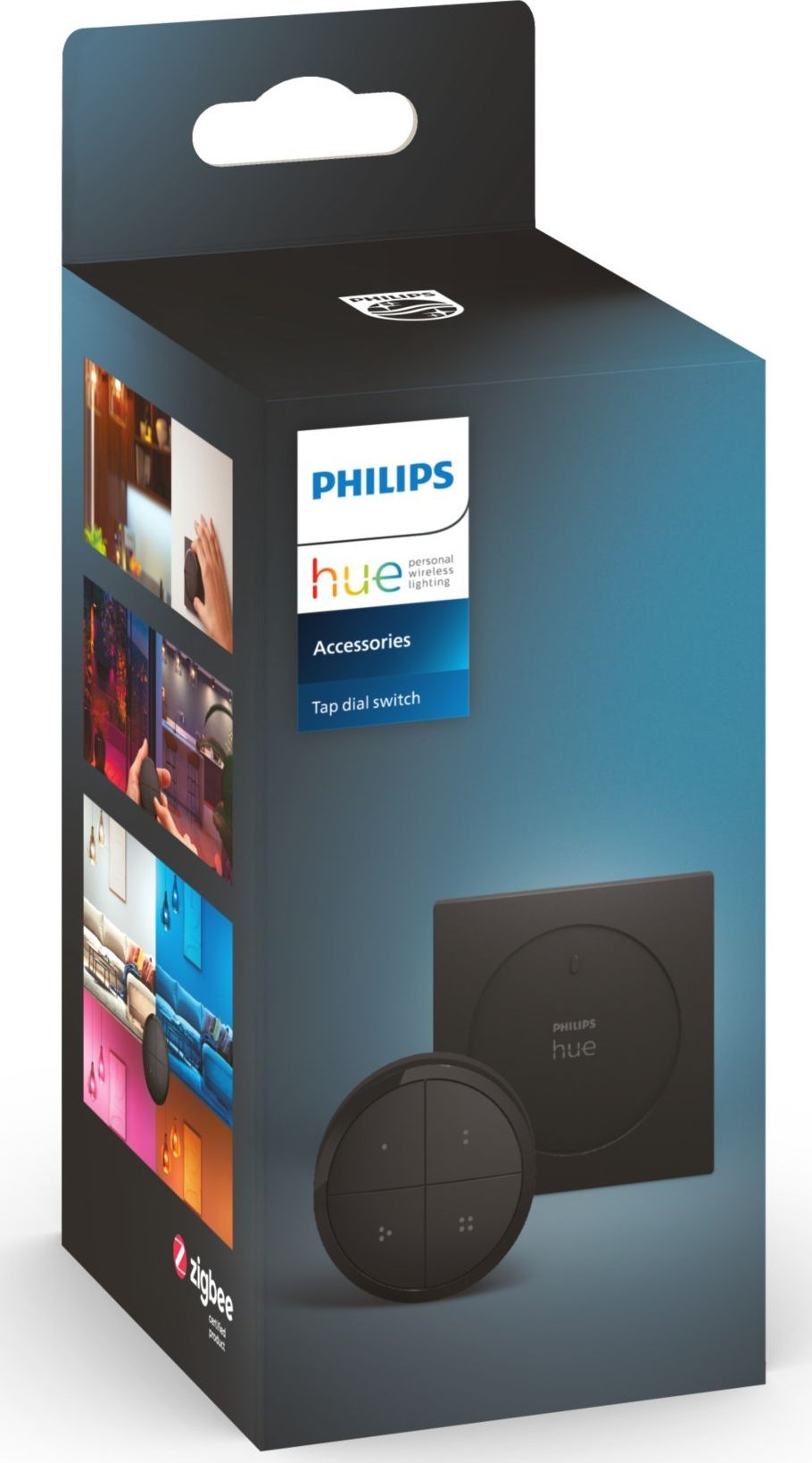 Ndërprerës i zgjuar Philips Hue Tap Dial, me telekomandë, i zi