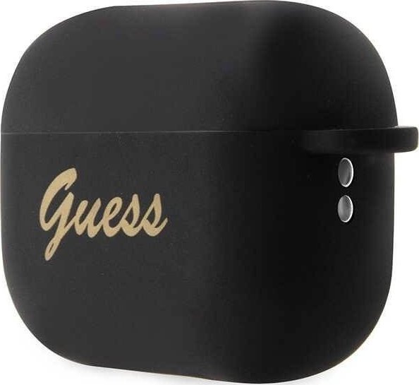 Mbulesë Guess GUAP2LSCHSK për Apple AirPods Pro 2, silikon, koleksioni Silicone Charm, e zezë