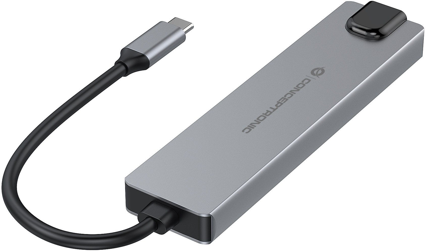 Docking station Conceptronic DONN29G, 6 në 1, 4K 60Hz, gri
