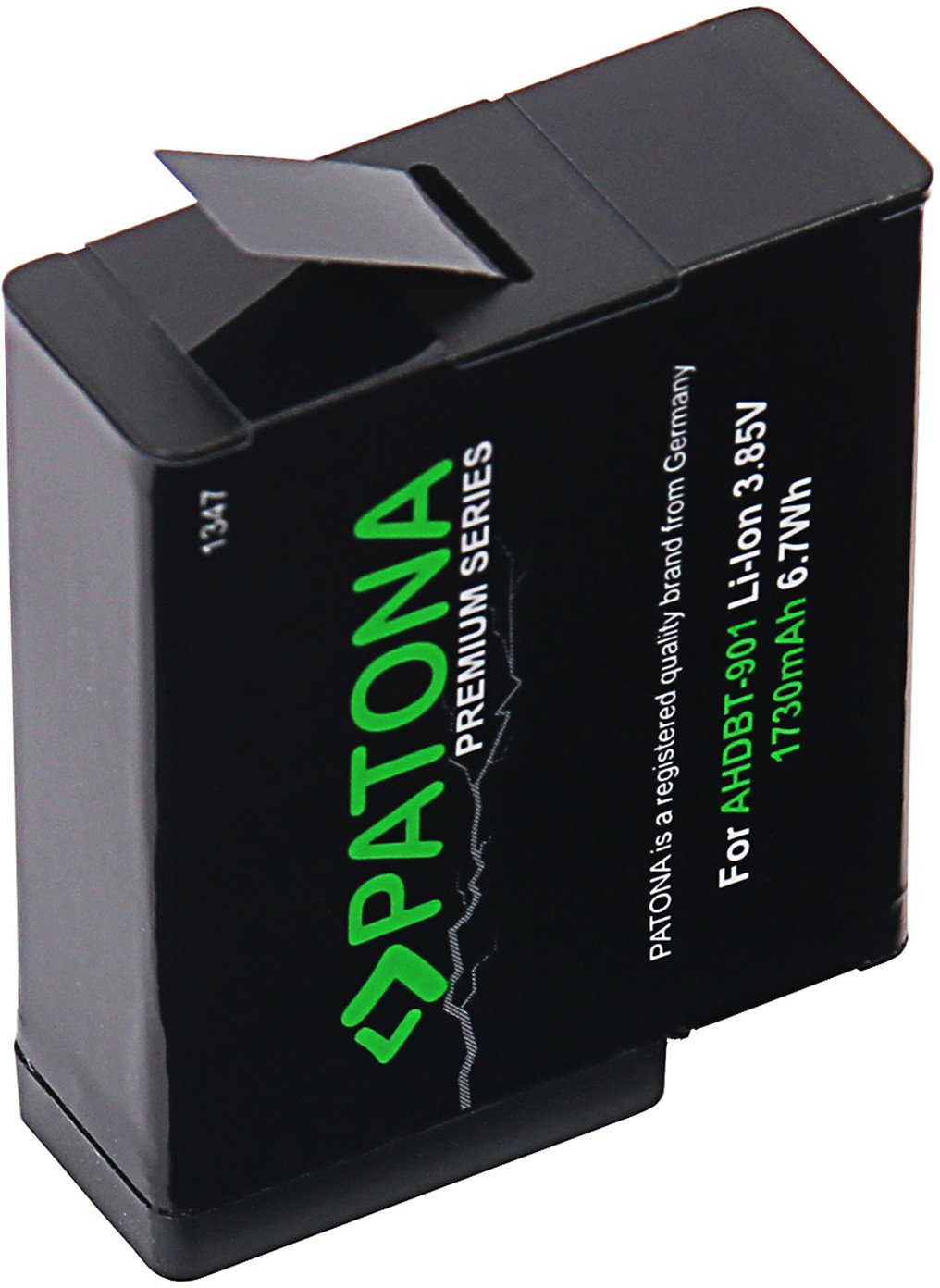 Bateri kamerë PATONA Premium, për GoPro Hero 9 Hero 10, 1730mAh, e zezë