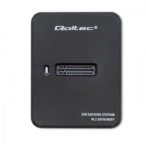 Dok stacion Qoltec për SSD M.2 SATA NGFF, USB 3.1, i zi