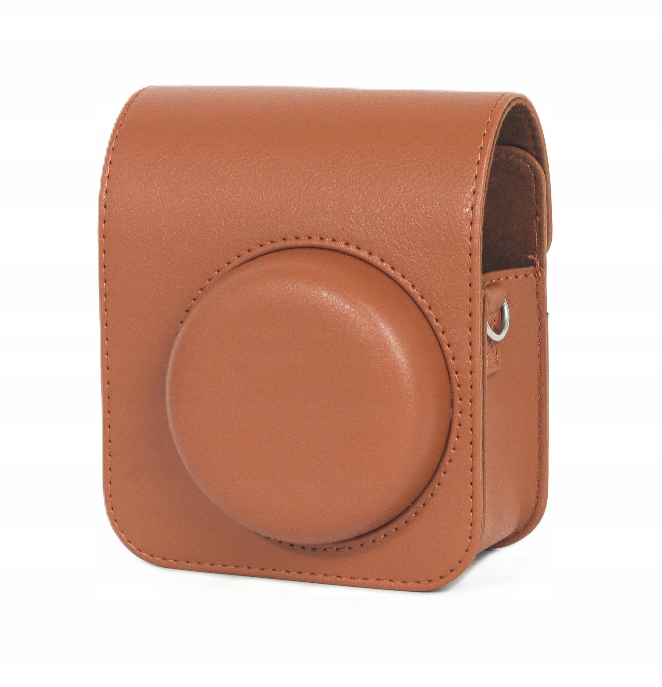 Çantë mbrojtëse për kamera LOVE INSTANT për Fujifilm Instax Mini 41, lëkurë eko, me rrip, kafe