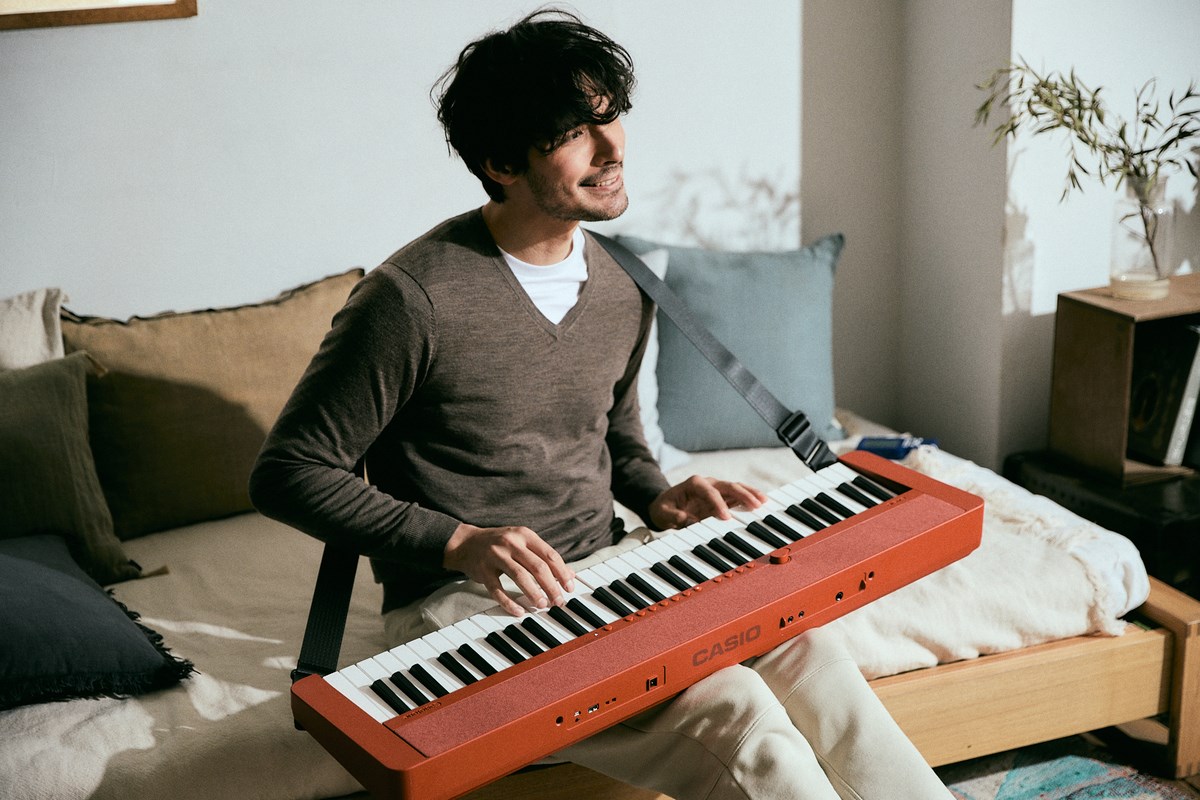 Keyboard Casio Casiotone CTS1, 61 taste, touch sensitive, i kuq