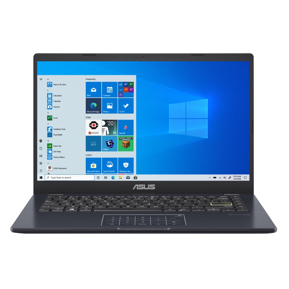 Laptop ASUS VivoBook E410MA-EK1828W, 14", Intel N4020, 4 GB RAM, 256 GB SSD, i zi