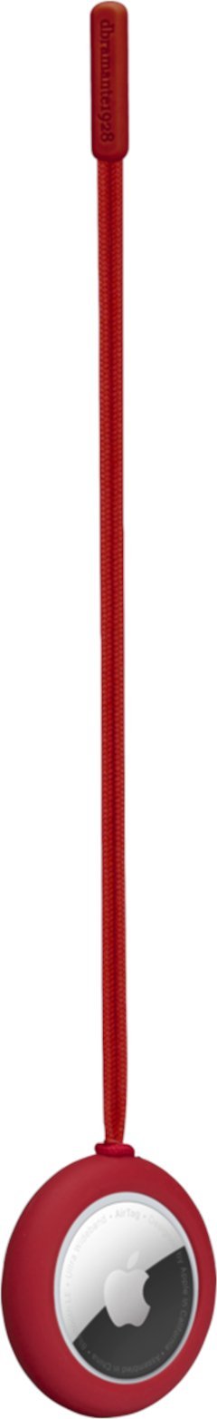 Mbajtëse AirTag Dbramante1928 Greenland, rrip snap in, plastikë e ricikluar, e kuqe Candy Apple Red