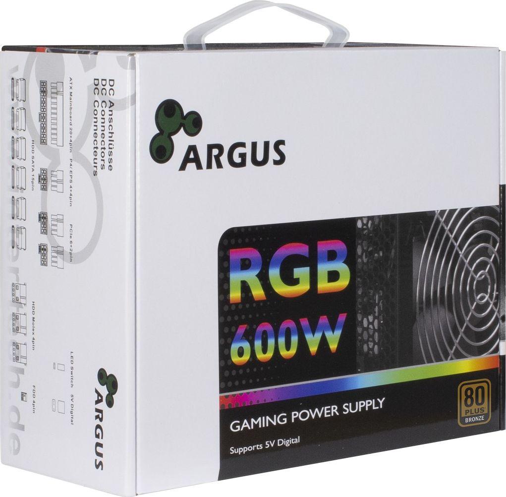 Burim energjie Inter-Tech Argus RGB 88882146, 600W