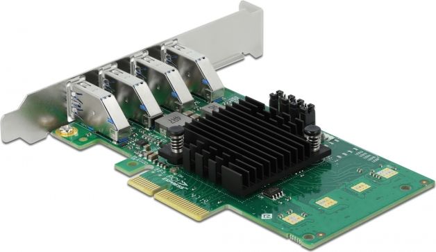 Kartë zgjeruese Delock PCIe 2.0 x4 89048, 4x USB 3.0, për PC desktop