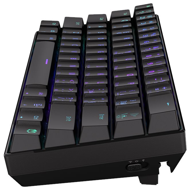 Tastierë Endorfy Thock Compact Wireless, Kailh Red, RGB, e zezë