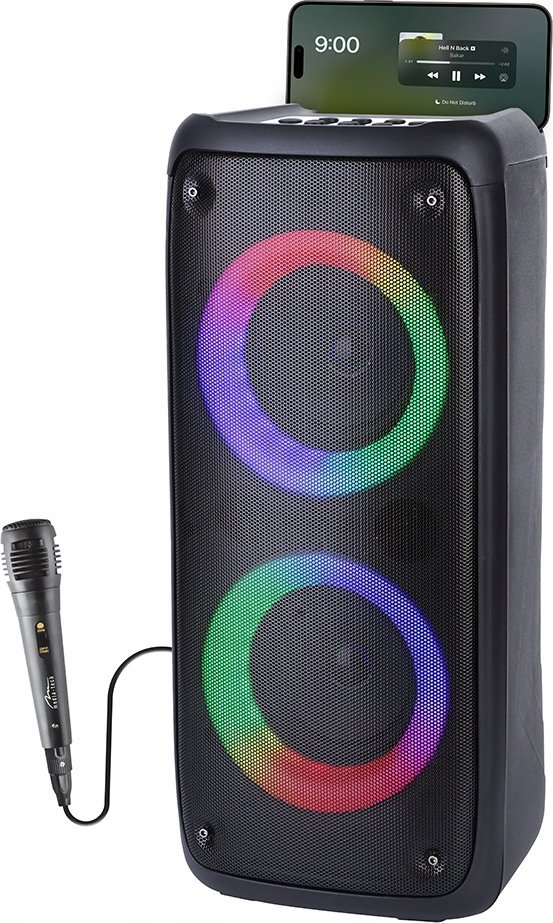 Altoparlant portativ Funbox MT3181, Bluetooth 5.0, 40W, me karaoke