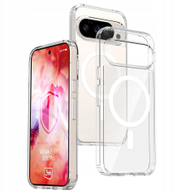 Mbështjellës telefoni 3MK Armor MagCase për Google Pixel 10 Pro, kompatibil Mag, transparent