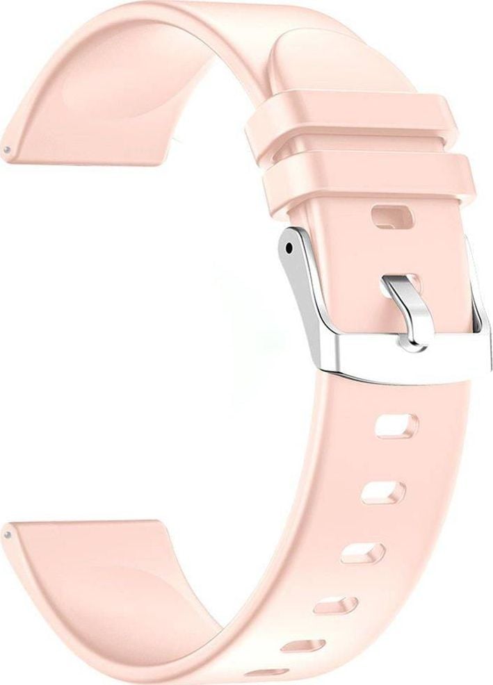 Rrip smartwatch KEMER, 22 mm, silikon, rozë