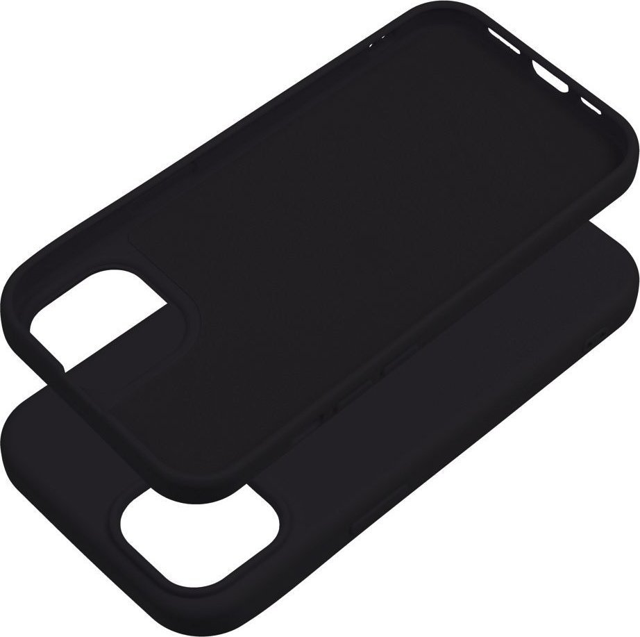 Futeri silikoni Futera për Apple iPhone 15 Plus, soft touch, e zezë