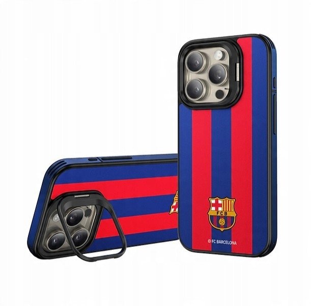 Mbrojtëse telefoni OCPC FC Barcelona, lëkurë PU, me stand, kundër goditjeve