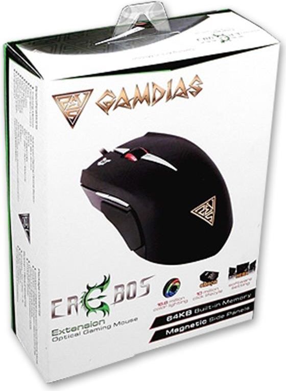 Maus gaming Gamdias Erebos, optik, 8 butona, i zi