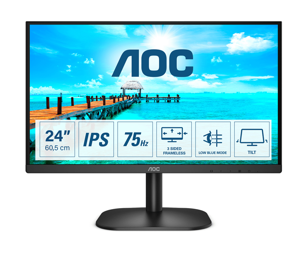 Monitor AOC B2 24B2XD, 23.8", Full HD, i zi