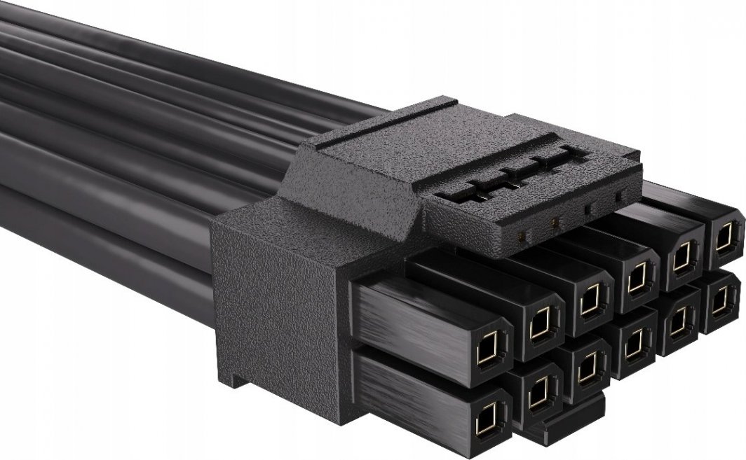 Kabllo Endorfy 12-pin - PCIe 6-pin x2, 0.6m, e zezë