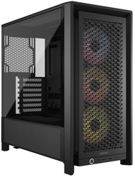 Kutia PC Corsair Frame 4000D RS ARGB, ATX Mid Tower, e zezë