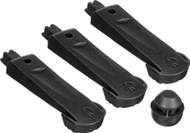 Kapakë gome për monopod Manfrotto R561,04, set 3 copë, për 561BHDV MVM500A, të zinj
