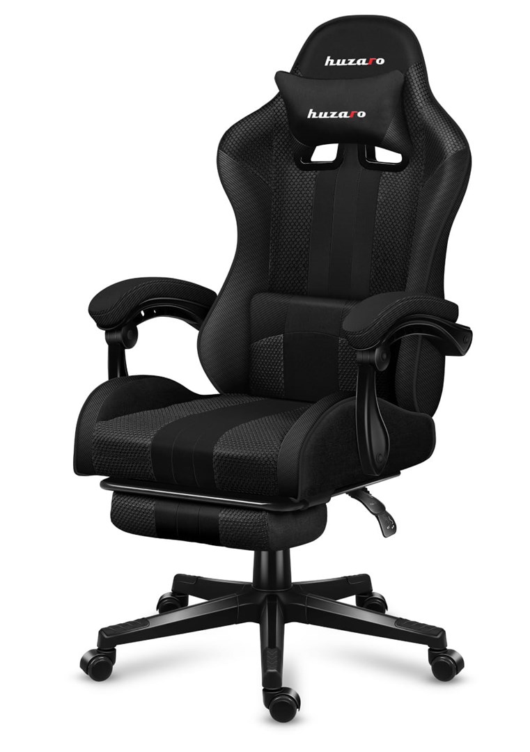 Karrige lojërash Huzaro Force 4.7 Carbon Mesh, e zezë