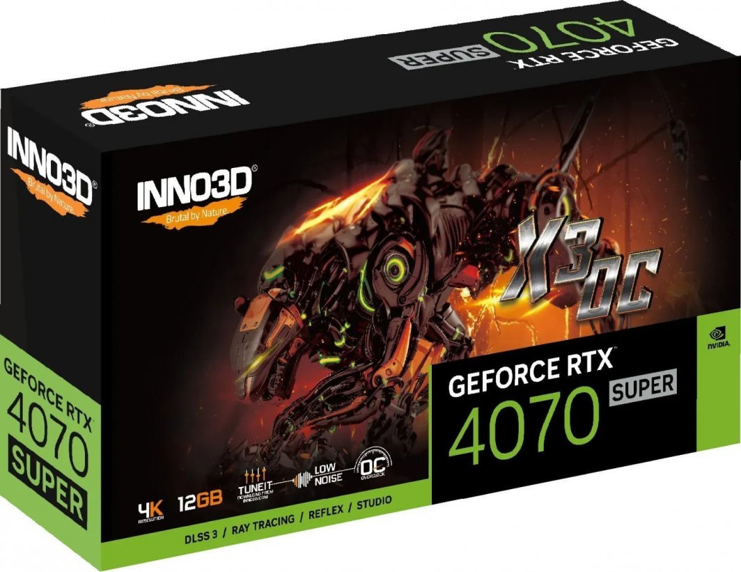 Kartelë grafike Inno3D GeForce RTX 4070 SUPER X3 OC 12GB GDDR6X