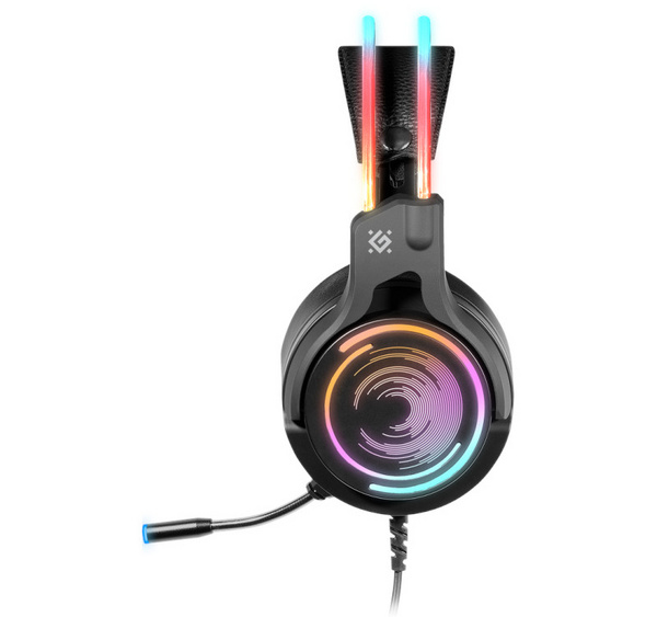Kufje DEFENDER COSMO PRO 7.1, USB, 2.1m, RGB, të zeza