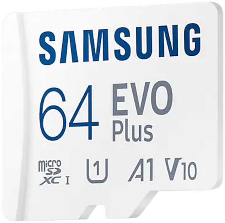 Kartelë e memories Samsung EVO Plus SDXC 64GB UHS-I (Class 10) + përshtatës