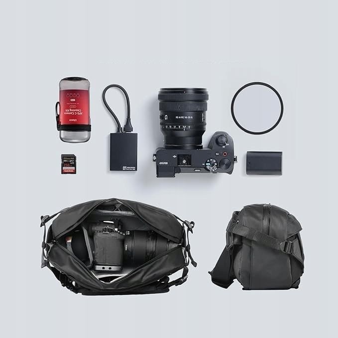 Çantë fotografike Ulanzi AB02, 9L, messenger, gri