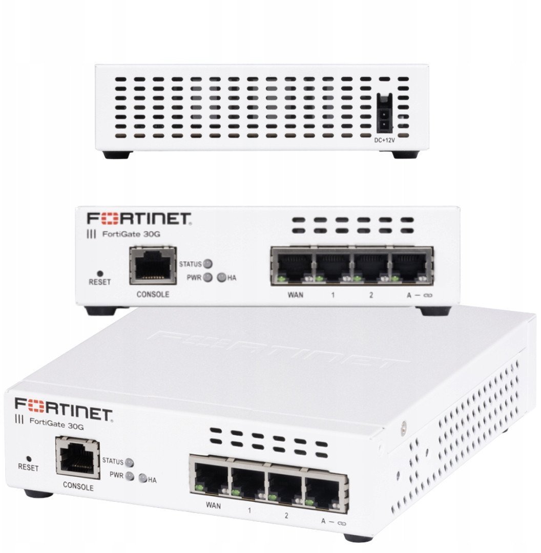 Pajisje sigurie Fortinet FortiGate 30G, 1GbE, Wi-Fi 6, për tavolinë