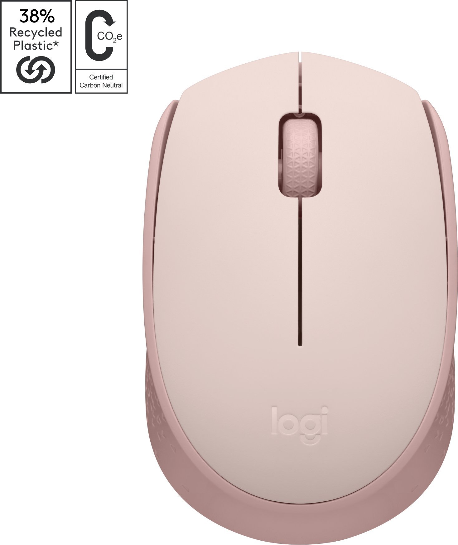 Set maus dhe mousepad Logitech M171, wireless 2.4 GHz, Studio Series, rozë dhe grafit 4