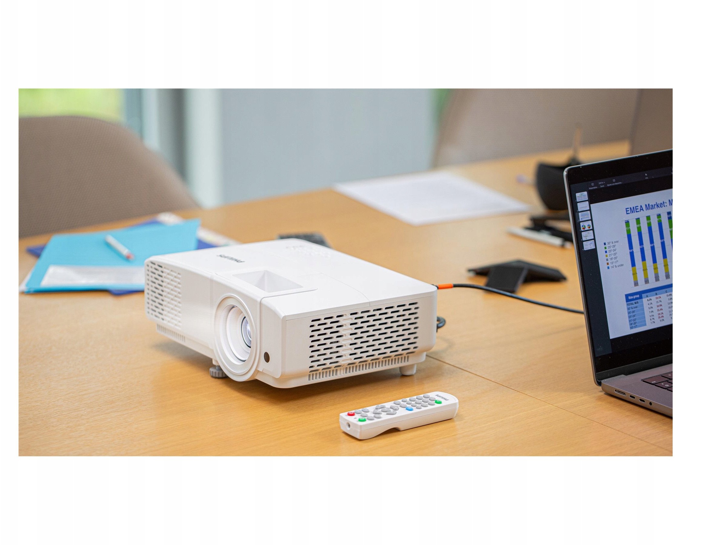 Projektor Philips ProPix 650, WXGA 1280x800, 4000 ANSI lumens, i bardhë