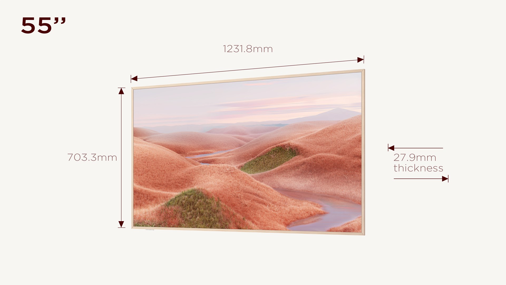 Televizor TCL 55A300W NXTFrame, 55", QLED Pro 4K UHD, i artë