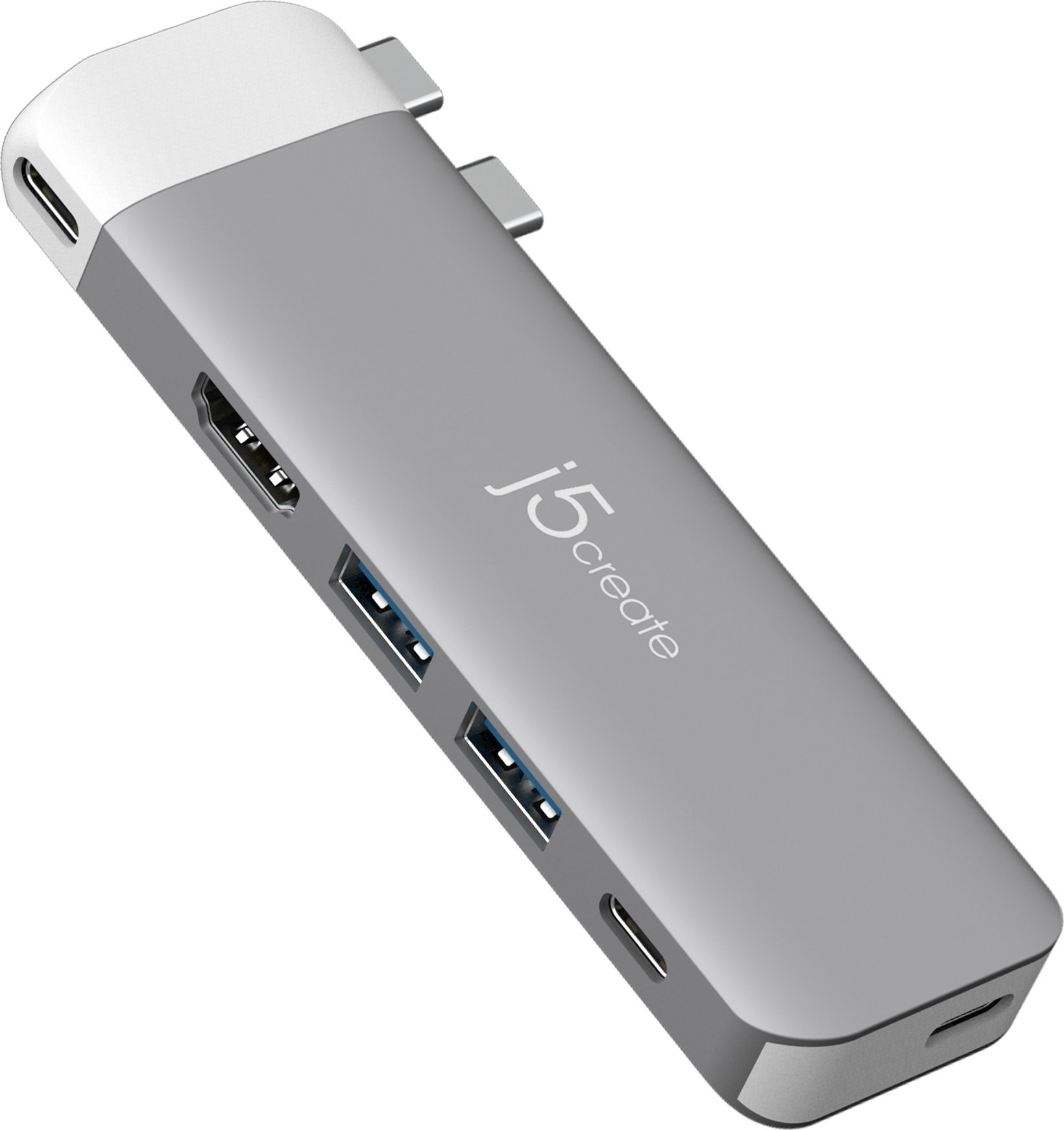 Adapter USB C J5create JCD394, 6K, USB4, HDMI 4K, gri